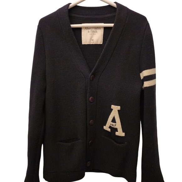 ABERCROMBIE & FITCH - Men's Academy Cardigan - M - Picture 1 of 3